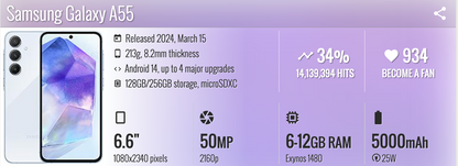 Samsung A55 8/256